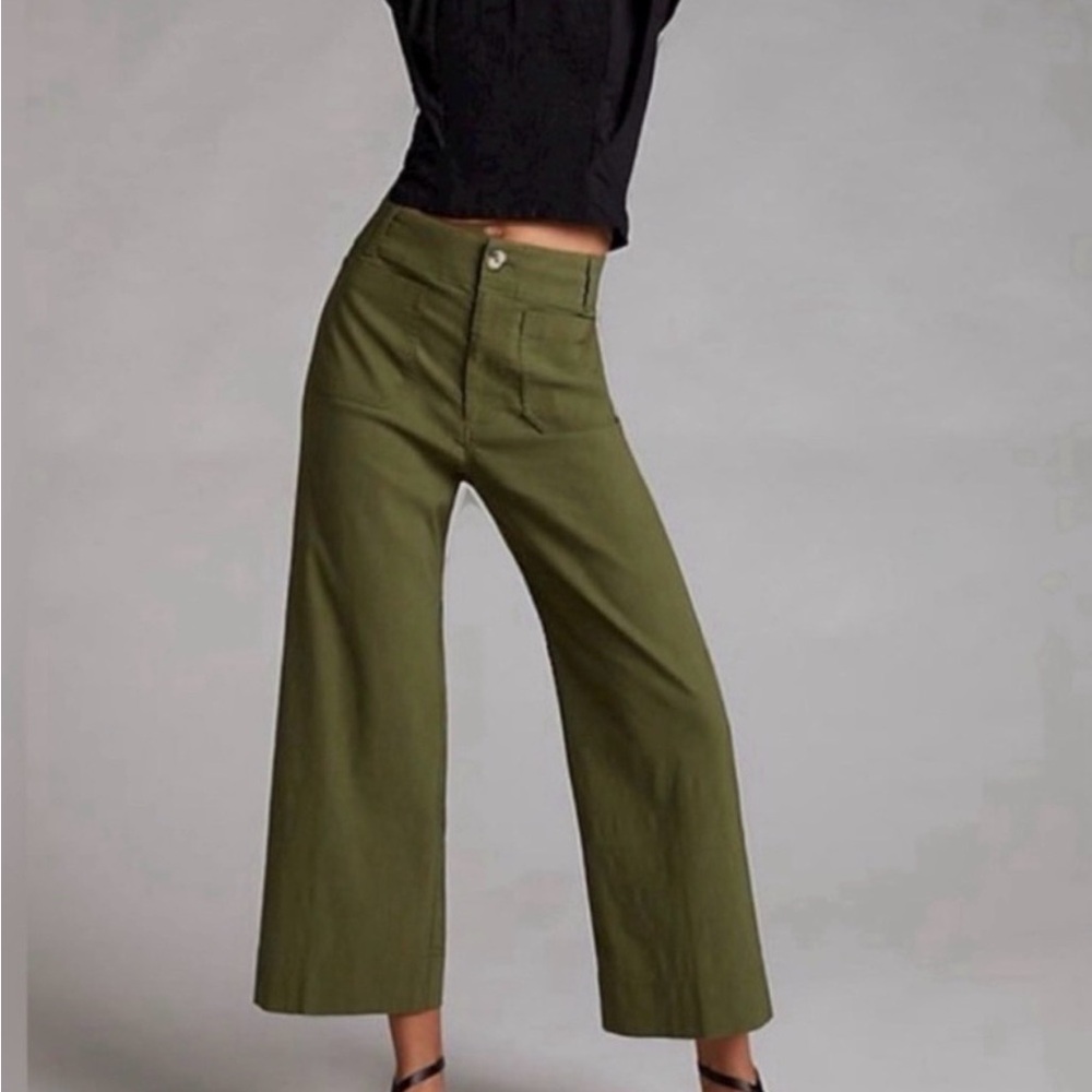Maeve High-Rise Wide-Leg Pants
